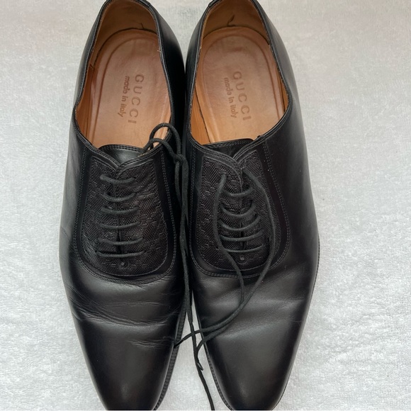 Gucci Black Mila Hilary Lux Diamonte Leather Dress Shoes - Picture 5 of 5